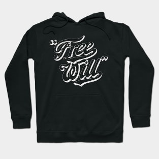 FreeThinker Vintage (white) by Tai's Tees Hoodie